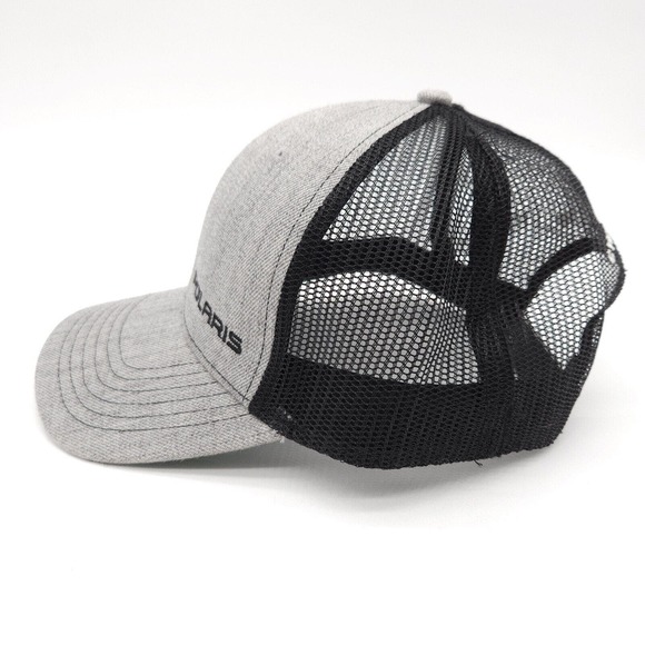 Polaris Mesh Snapback Trucker Hat Baseball Cap Embroidered Helena Cycle Center - Picture 3 of 7